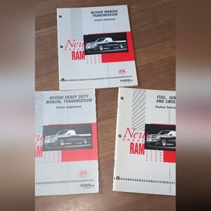 1993 Dodge Ram Manual Set Of 3 Student Reference Books